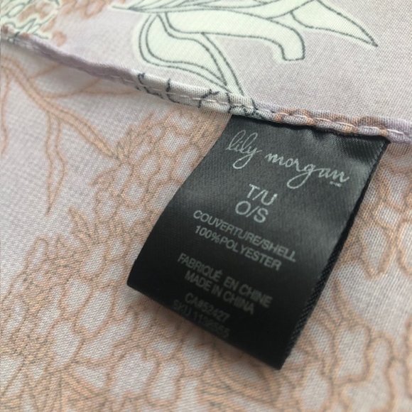 SALE 2 for $26 / 3 for $33 - Sheer Beach / Swim Wrap / Cover-Up, Lilac Floral - Picture 9 of 11